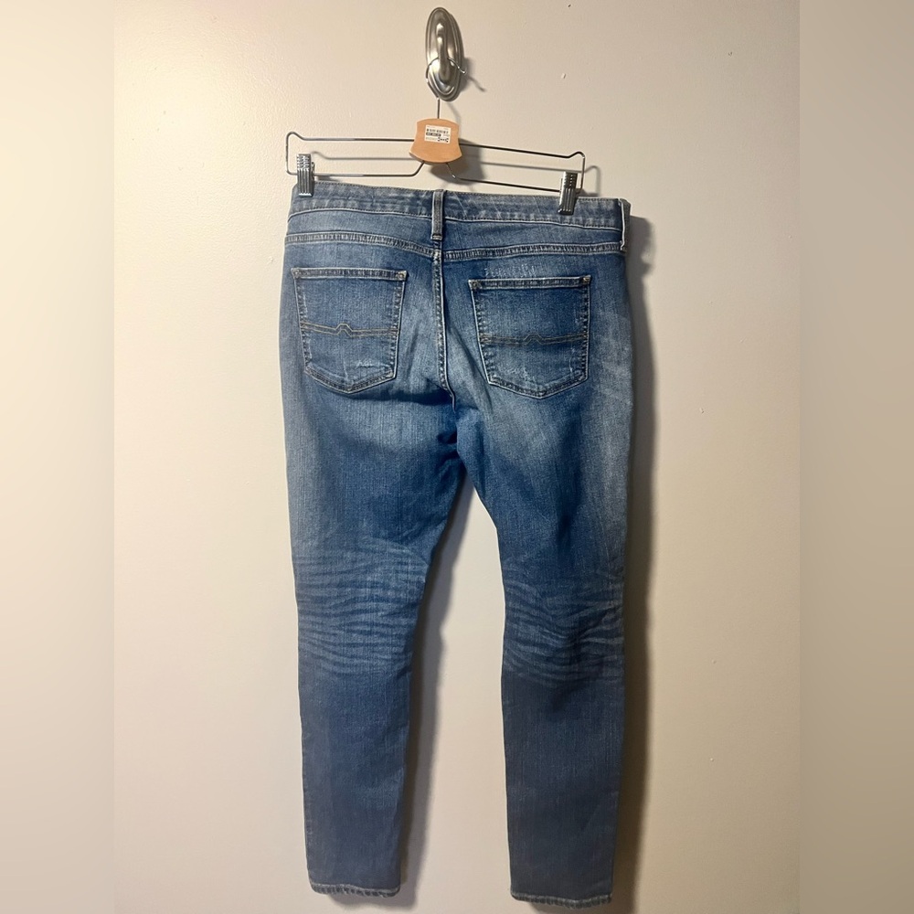 Distressed Arizona super skinny Blue Jeans juniors 13 Torn denim